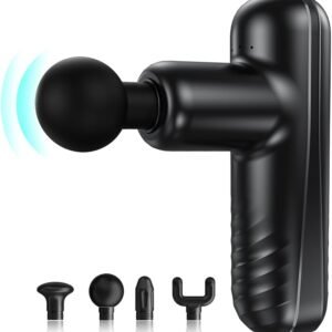 Mini Massage Gun,Deep Tissue Percussion Small Massage Gun Travel Massager,Muscle Massager for Back Pain Relief, Pocket-Sized Massager Gun for Office Gifts and Home or Athletes