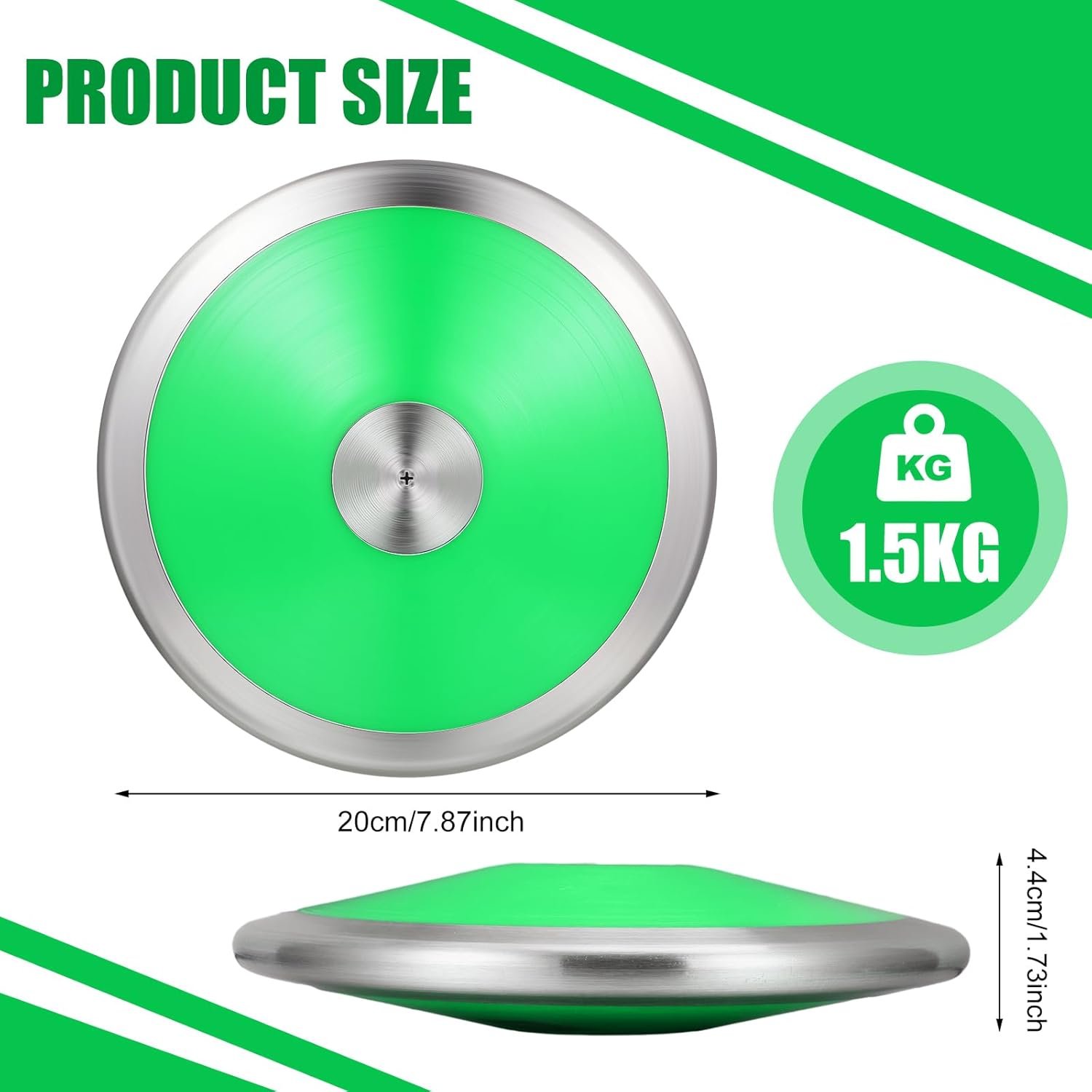 Throwing Discus Nylon Plastic Iron Training Discus Athletic Track and Field Equipment for High School Outdoor Sports Training Practice Boys Men Women - Image 2