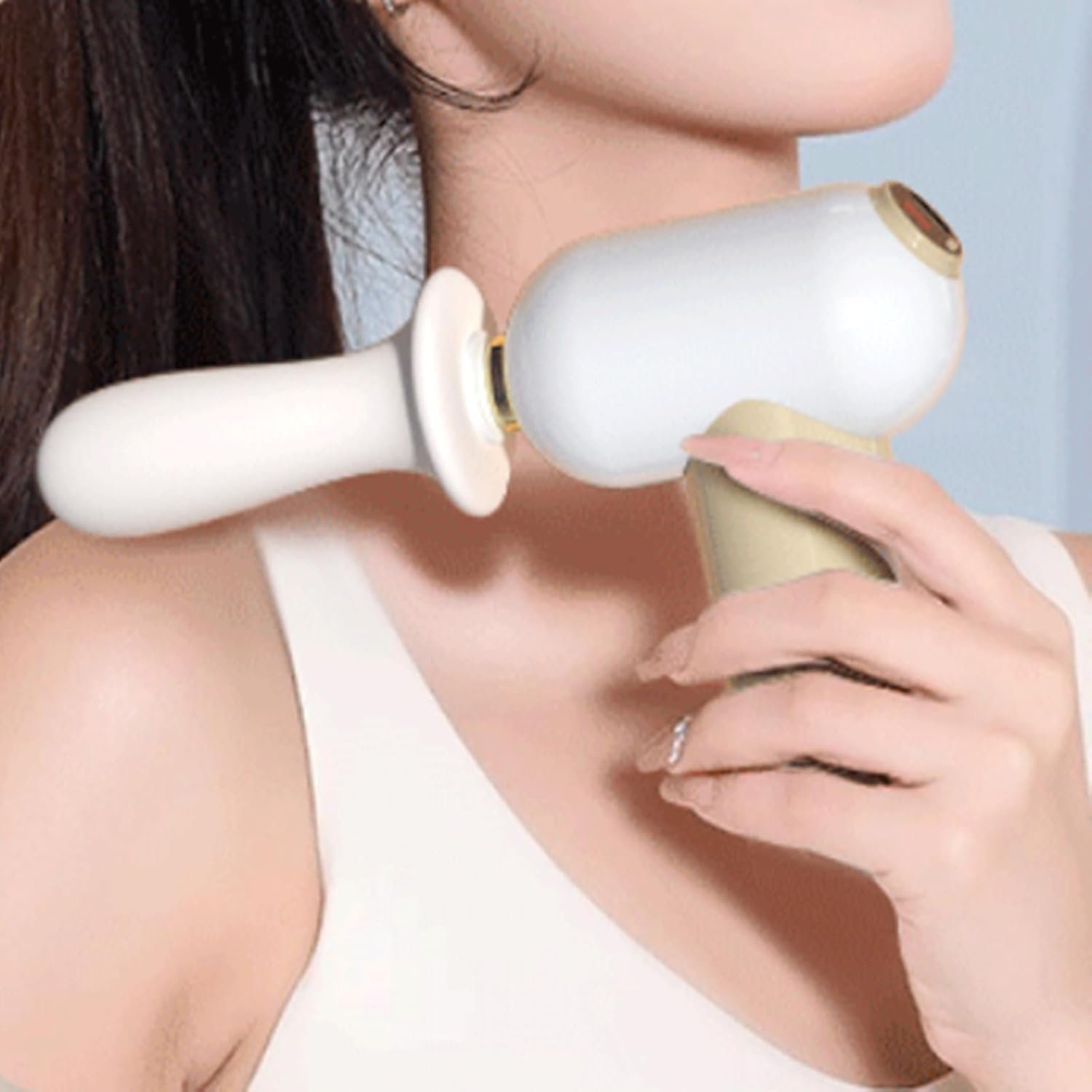 Mini Massager Gun for Women Back Massage with 5 Massage Gun Heads Wand Gun Attachments 8 Speeds Massage Gun Deep Tissue - Image 2