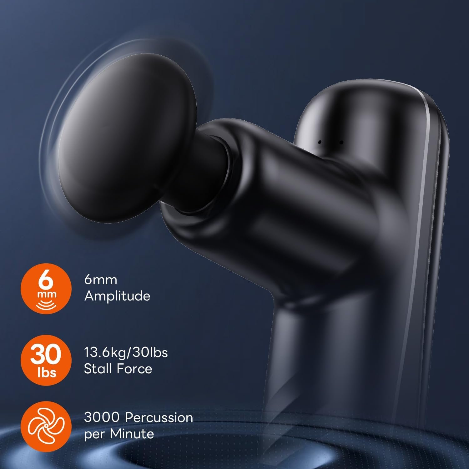 Mini Massage Gun,Deep Tissue Percussion Small Massage Gun Travel Massager,Muscle Massager for Back Pain Relief, Pocket-Sized Massager Gun for Office Gifts and Home or Athletes - Image 2