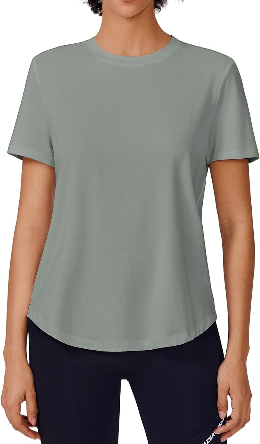 Soft Workout Tops for Women Short Sleeve UV Protection Shirt Quick Dry Athletic Hiking Travel Basic Tee Shirts