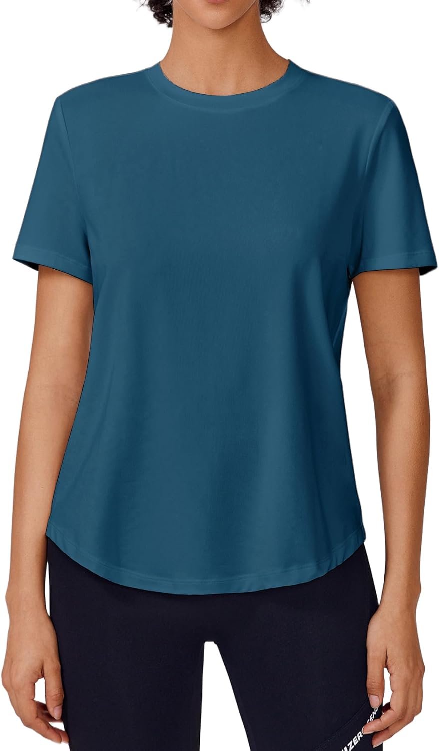 Soft Workout Tops for Women Short Sleeve UV Protection Shirt Quick Dry Athletic Hiking Travel Basic Tee Shirts