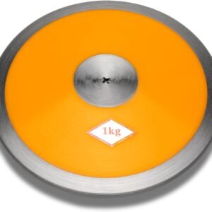 Nylon Discus 1kg, 1kg Discus Track and Field, Suitable for Beginners Girls Discus 1kg 68% Rim Weight, 1 kg Discuses for Sports, Competition & Practice Track Discus, Robust Steel Edge Rims 1K Discuss